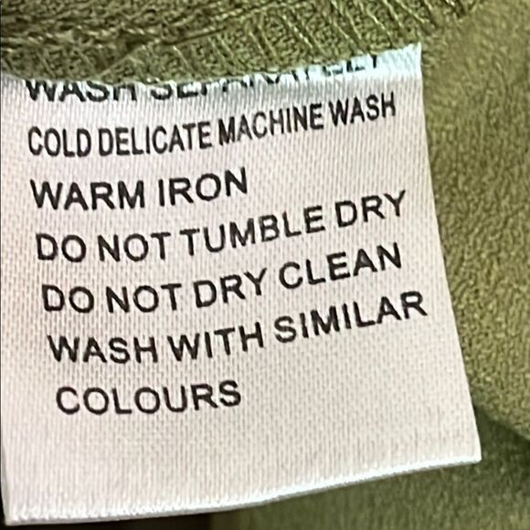 Sunny Girl Green Pleated A-Line Mini Dress size large (fits like medium) - Picture 11 of 11